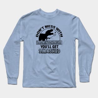 Badminton Dinosaurs Long Sleeve T-Shirt